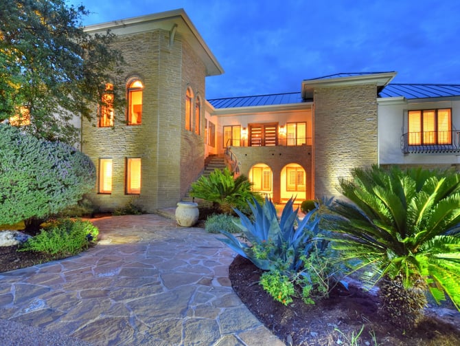 Home exterior with plants - home rentals and management