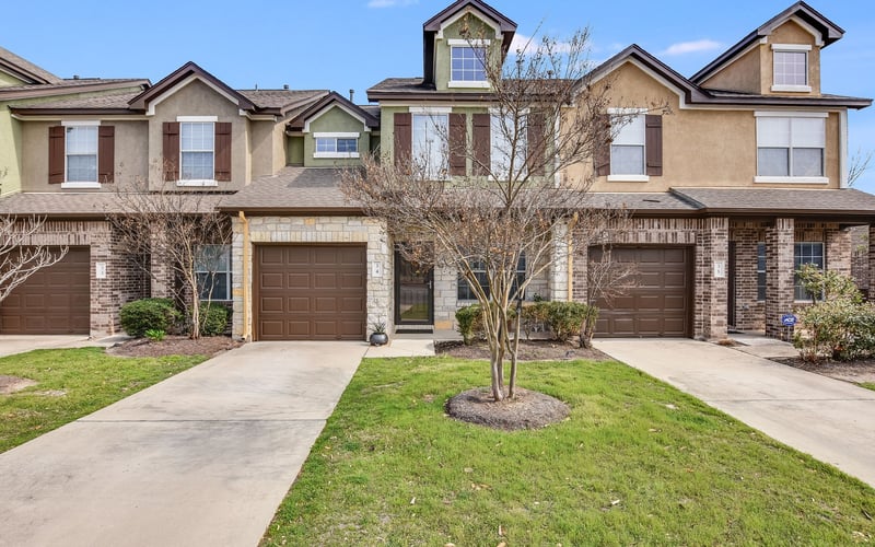HOA Home exterior with attached gatage